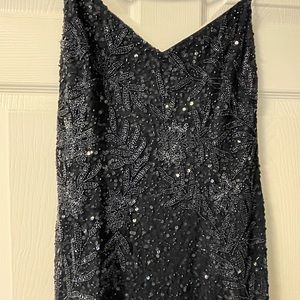 Navy blue size 10 Adrianna papell gown